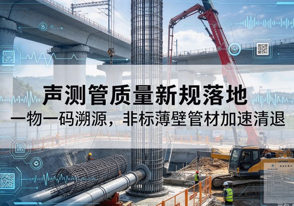 东城区声测管质量新规落地，一物一码溯源，非标薄壁管材加速清退