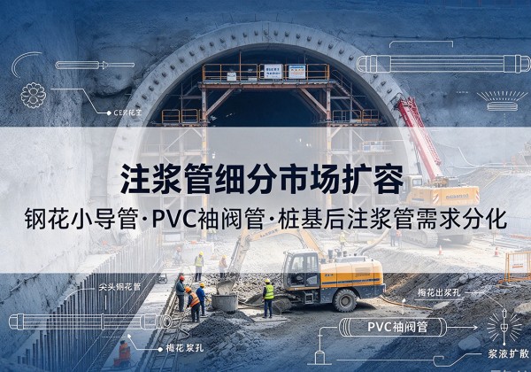 东城区注浆管细分市场扩容，隧道钢花小导管、PVC 袖阀管、桩基后注浆管需求分化